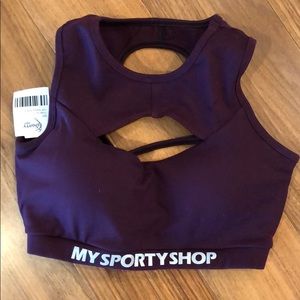 My Sporty Shop Sports Bra Small NWT